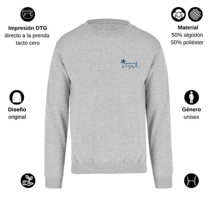 Sudadera Unisex Gris Personalizable Escudo