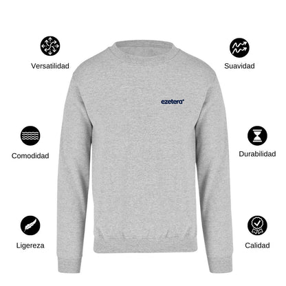 Sudadera Unisex Gris Personalizable Escudo