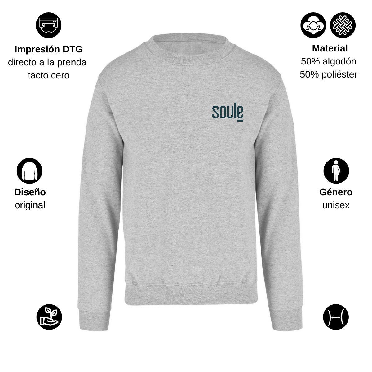 Sudadera Unisex Gris Personalizable Escudo