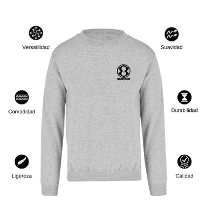 Sudadera Unisex Gris Personalizable Escudo