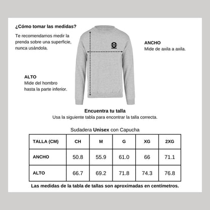 Sudadera Unisex Gris Personalizable Escudo