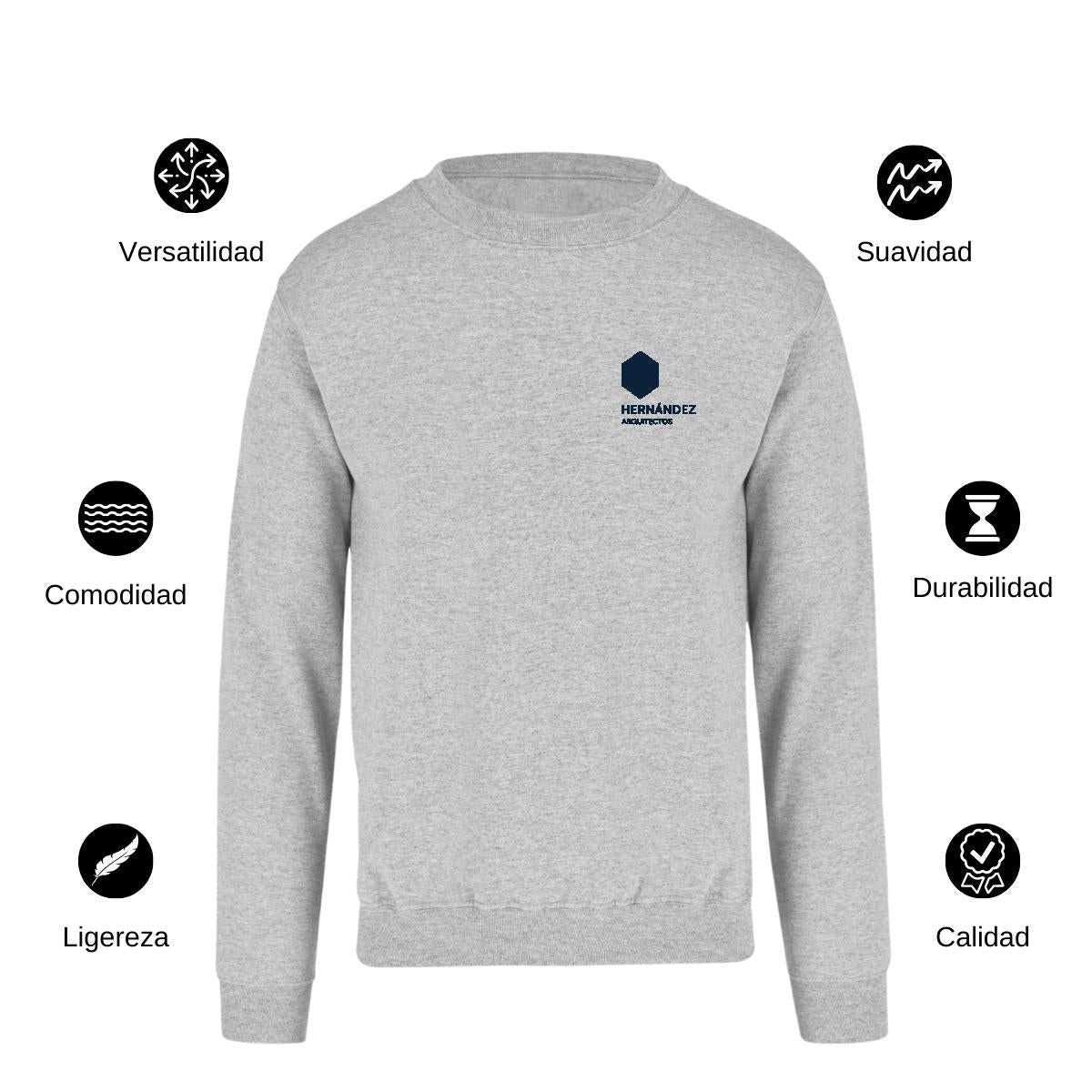 Sudadera Unisex Gris Personalizable Escudo