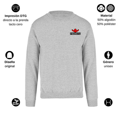 Sudadera Unisex Gris Personalizable Escudo