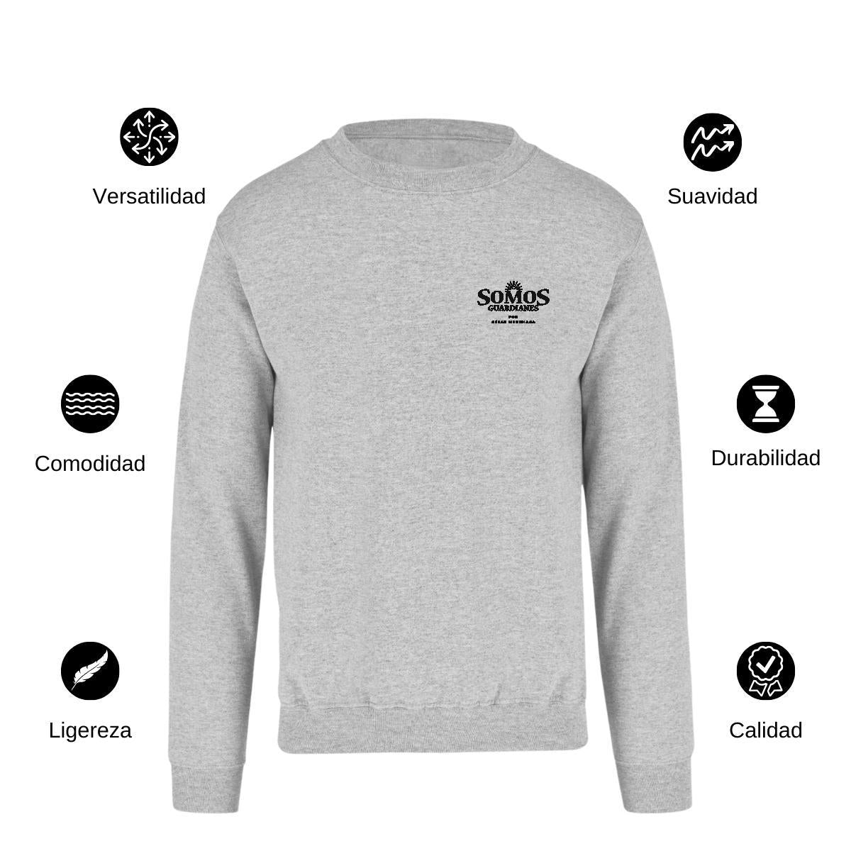 Sudadera Unisex Gris Personalizable Escudo