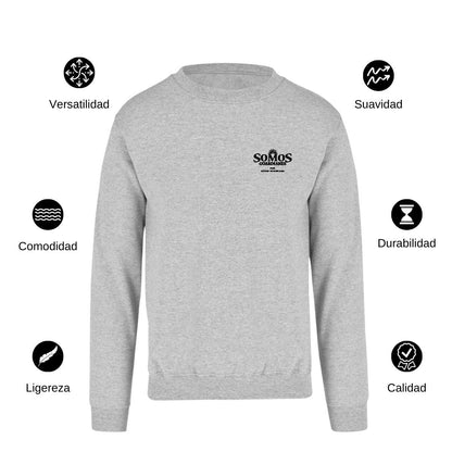 Sudadera Unisex Gris Personalizable Escudo