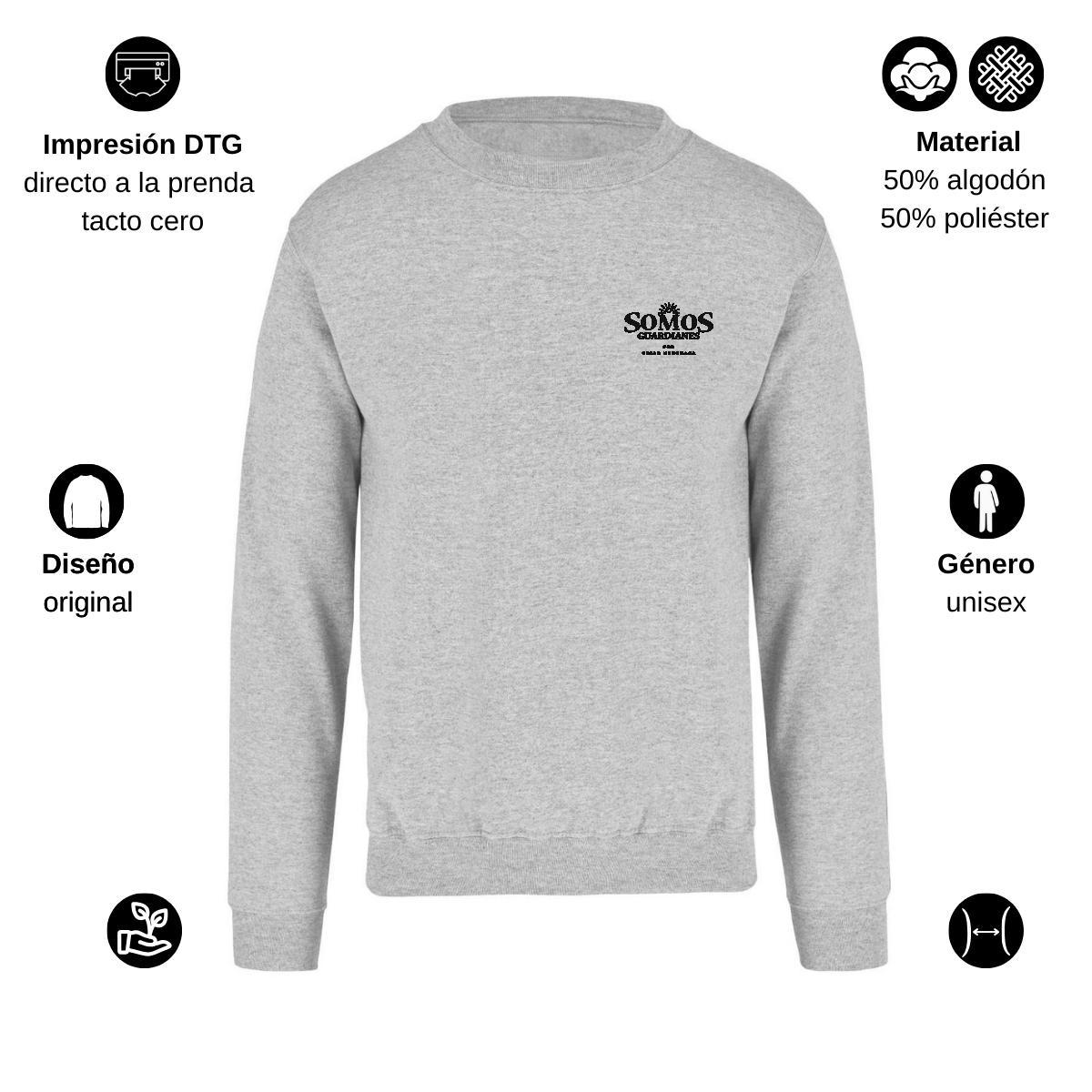 Sudadera Unisex Gris Personalizable Escudo
