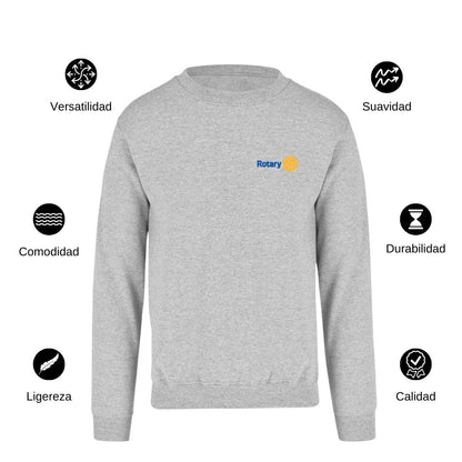 Sudadera Unisex Gris Personalizable Escudo