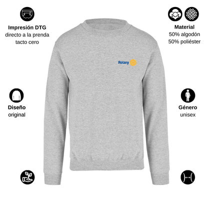 Sudadera Unisex Gris Personalizable Escudo