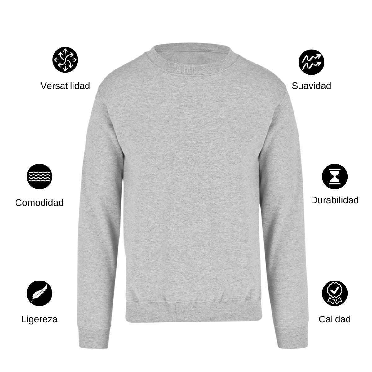 Sudadera Unisex Gris Personalizable Logo
