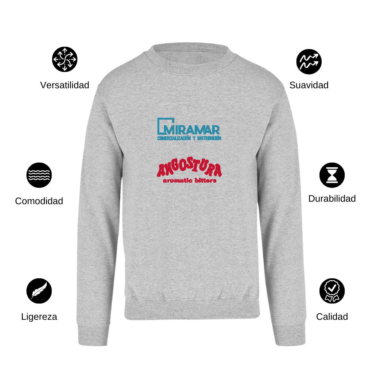Sudadera Unisex Gris Personalizable Logo