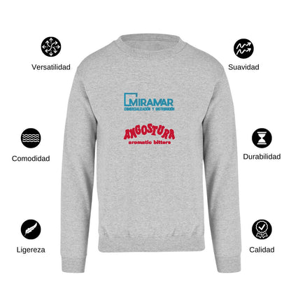 Sudadera Unisex Gris Personalizable Logo