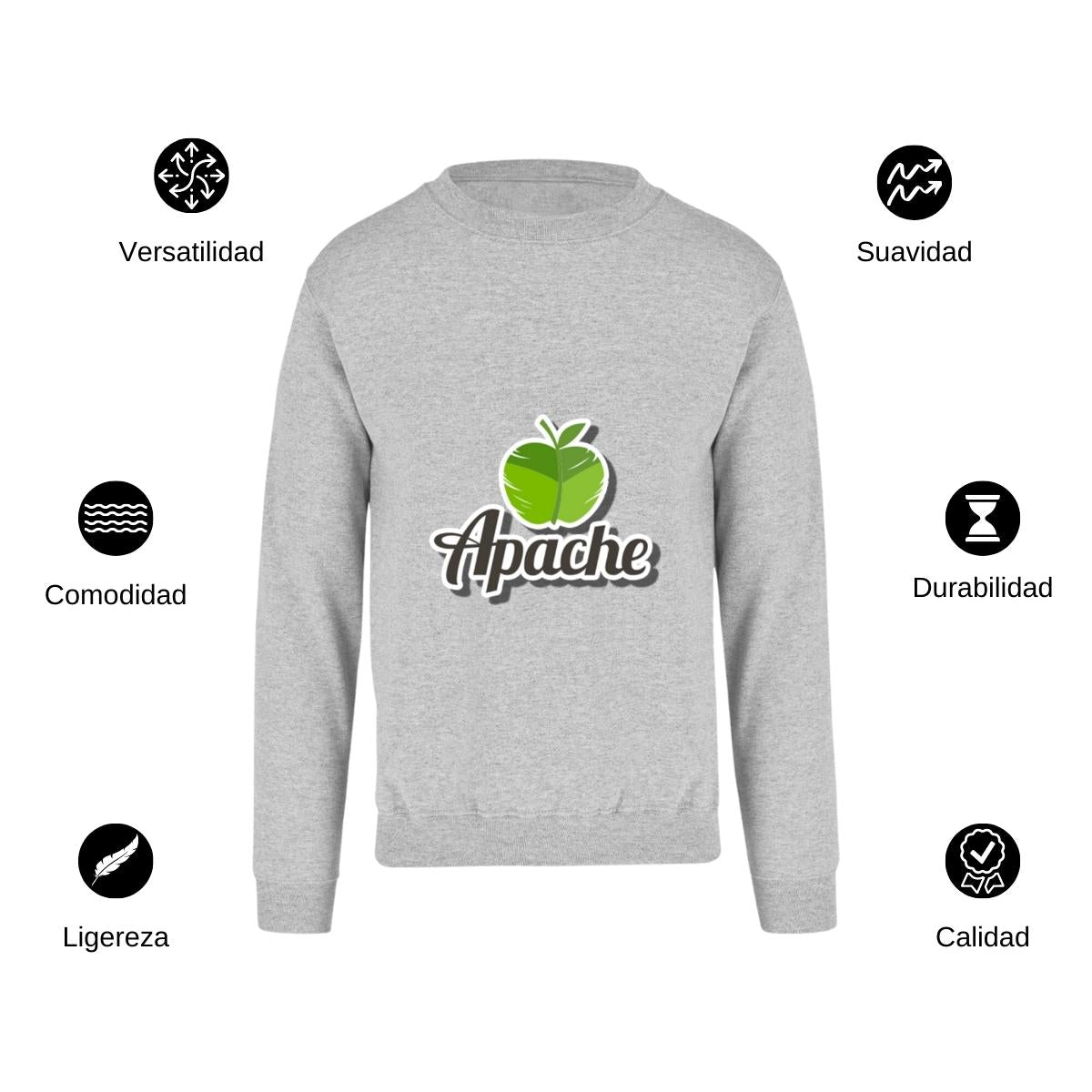 Sudadera Unisex Gris Personalizable Logo