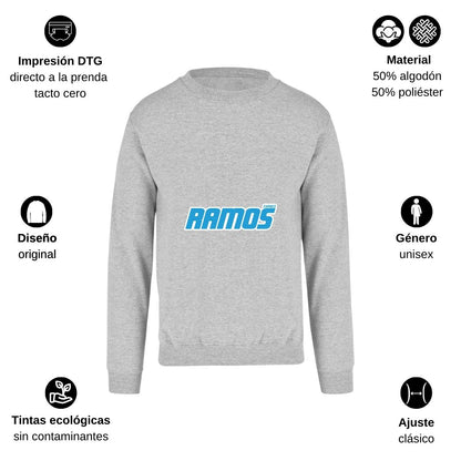 Sudadera Unisex Gris Personalizable Logo