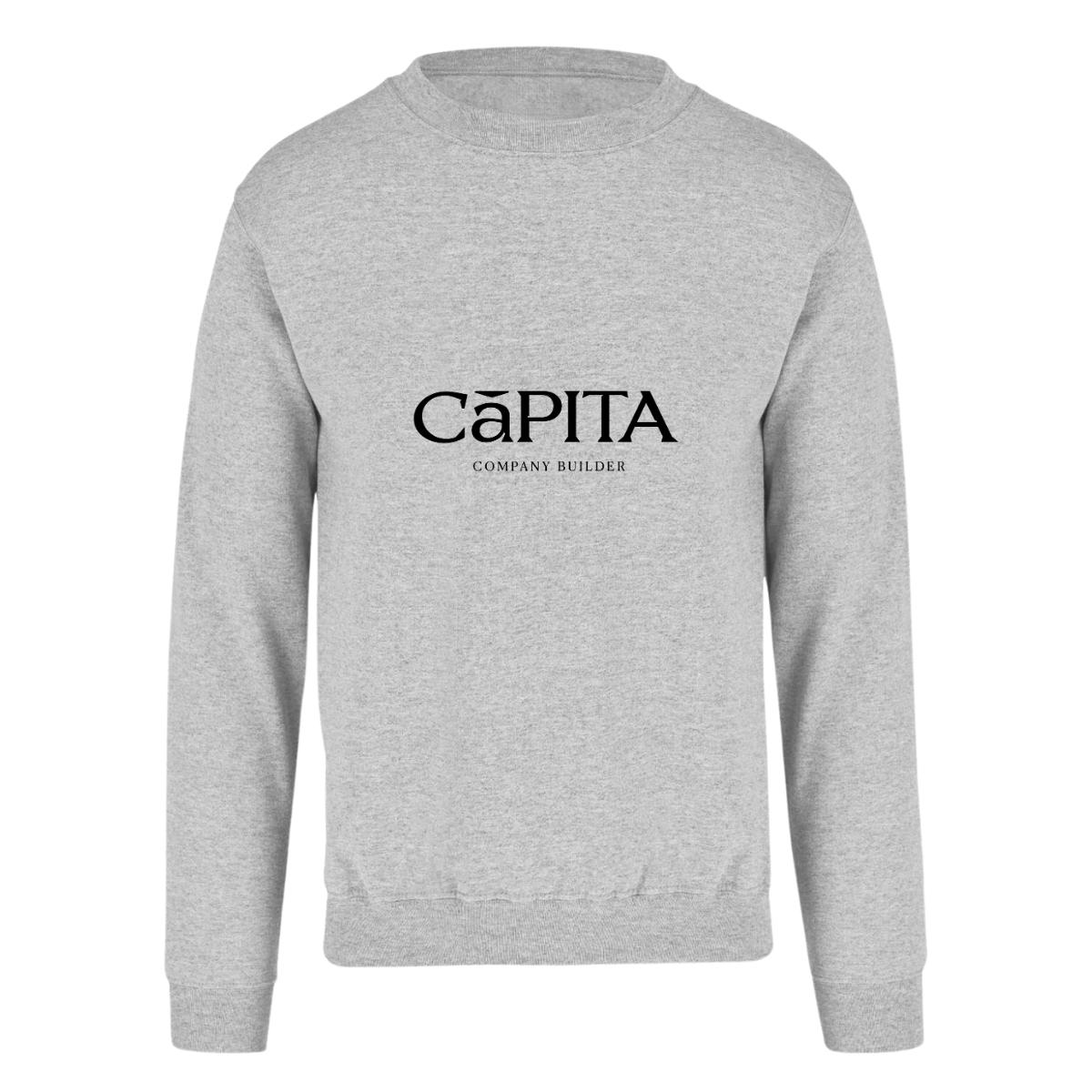 Sudadera Unisex Gris Personalizable Logo