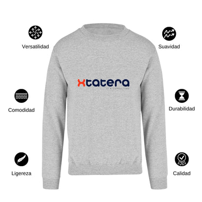 Sudadera Unisex Gris Personalizable Logo