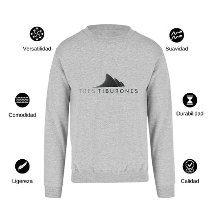 Sudadera Unisex Gris Personalizable Logo