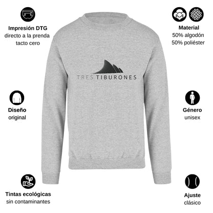 Sudadera Unisex Gris Personalizable Logo