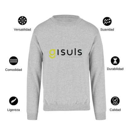 Sudadera Unisex Gris Personalizable Logo