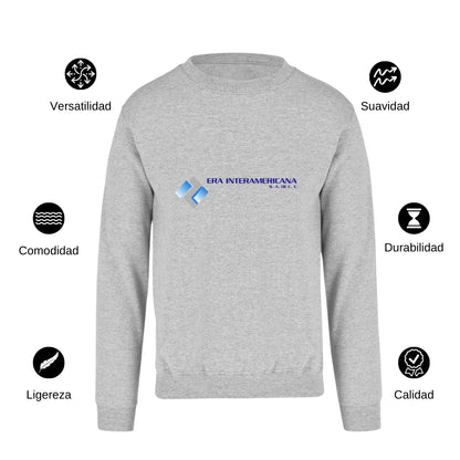 Sudadera Unisex Gris Personalizable Logo