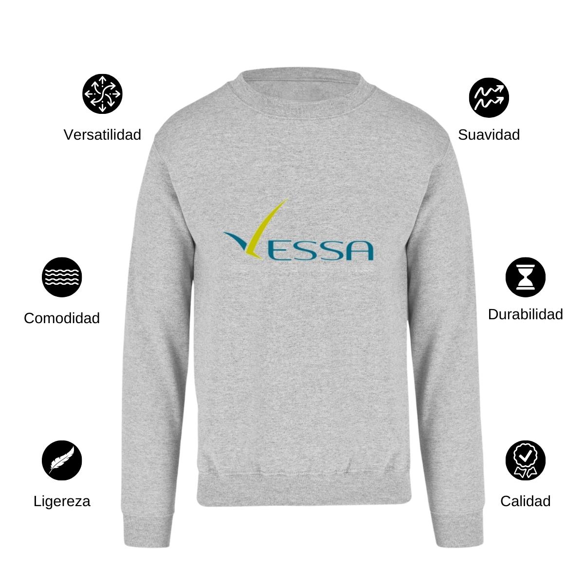 Sudadera Unisex Gris Personalizable Logo
