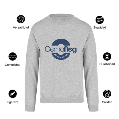 Sudadera Unisex Gris Personalizable Logo