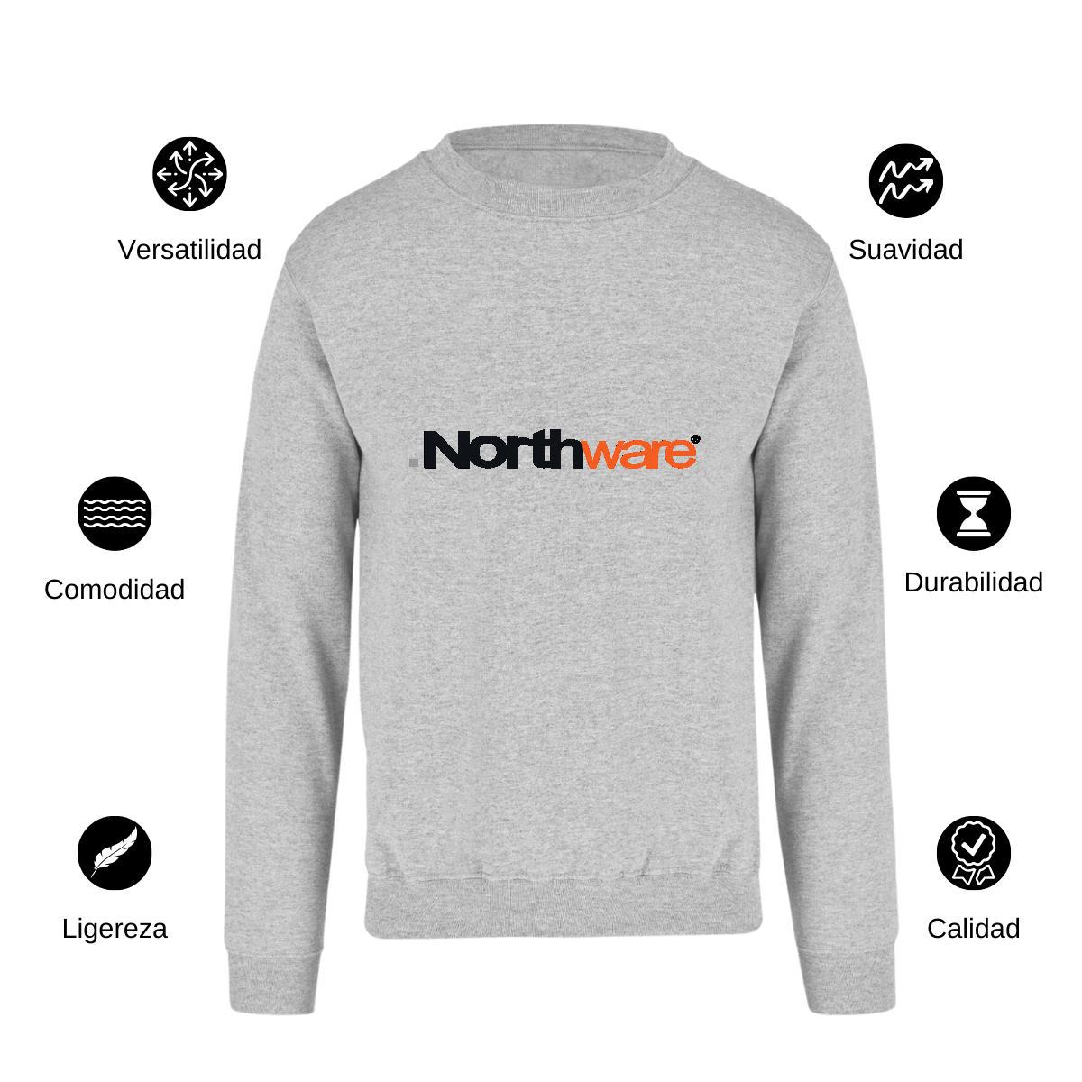 Sudadera Unisex Gris Personalizable Logo