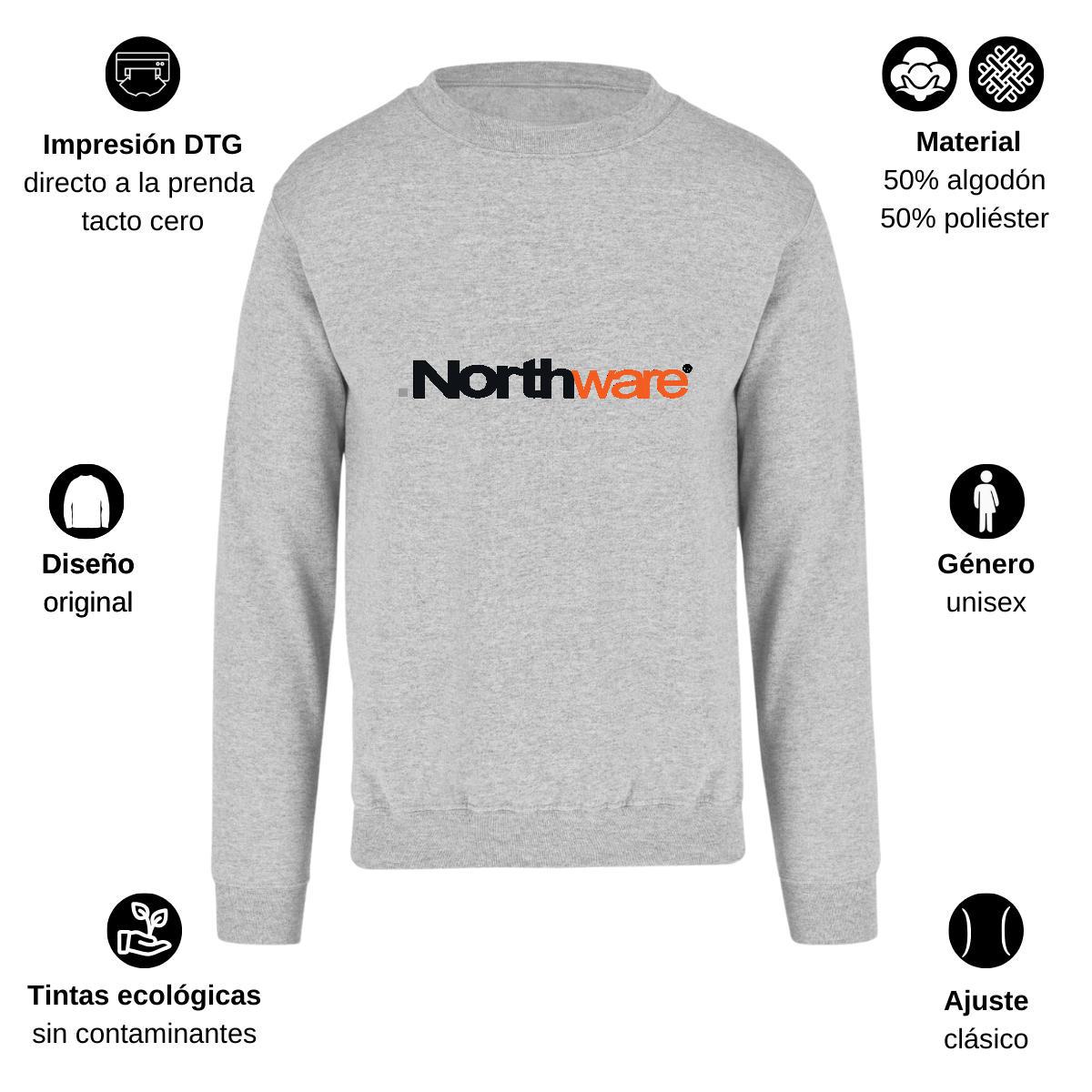 Sudadera Unisex Gris Personalizable Logo