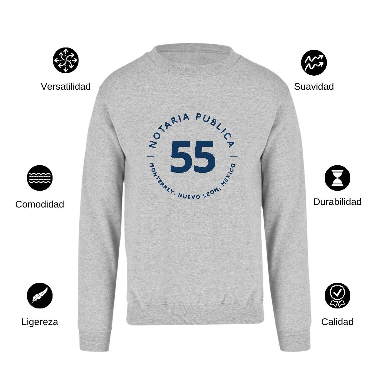 Sudadera Unisex Gris Personalizable Logo