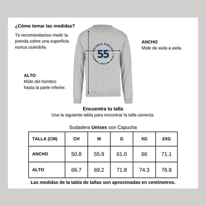 Sudadera Unisex Gris Personalizable Logo