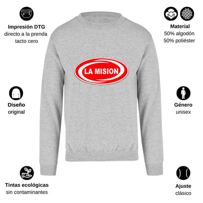 Sudadera Unisex Gris Personalizable Logo