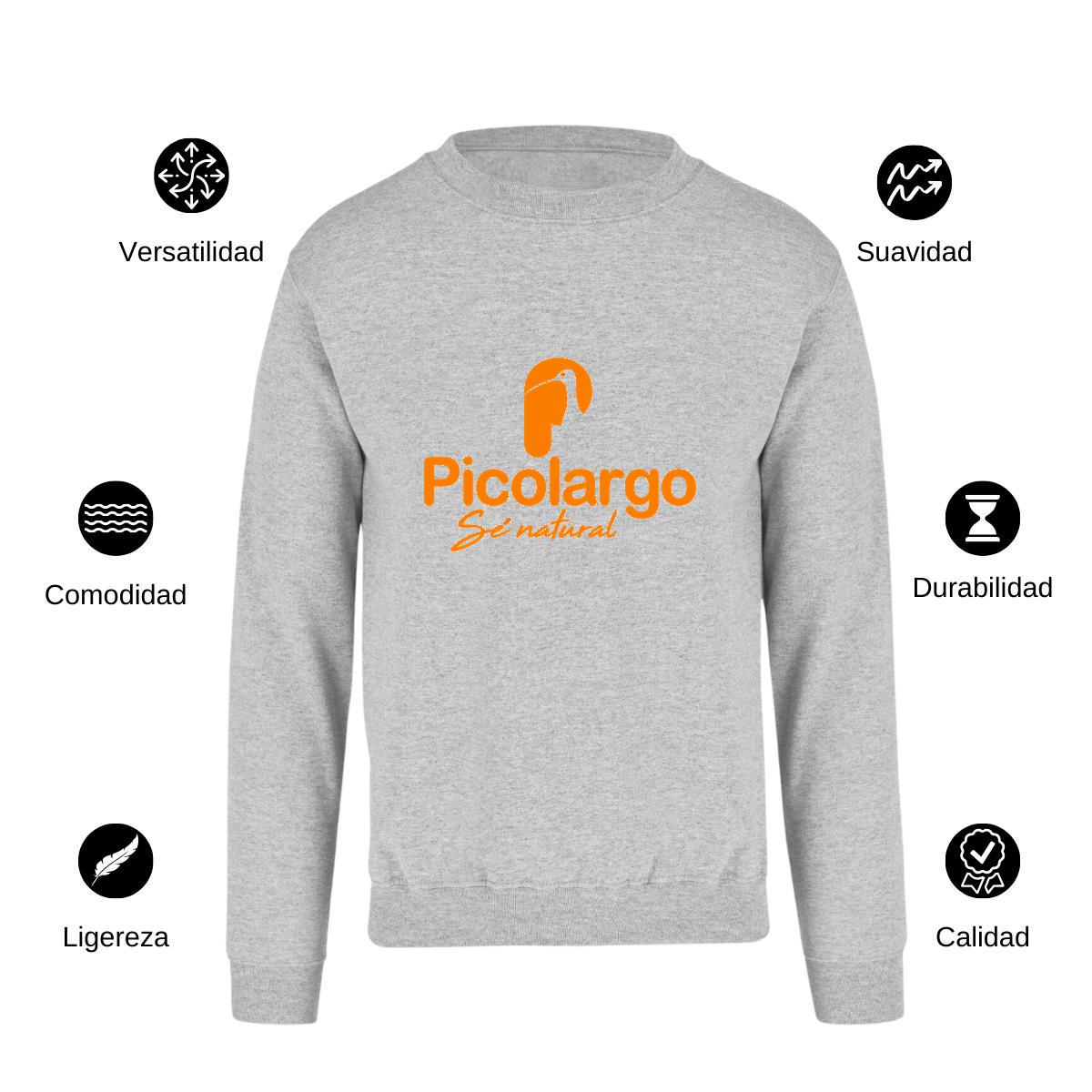 Sudadera Unisex Gris Personalizable Logo