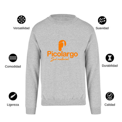 Sudadera Unisex Gris Personalizable Logo