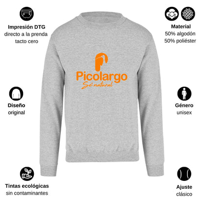 Sudadera Unisex Gris Personalizable Logo