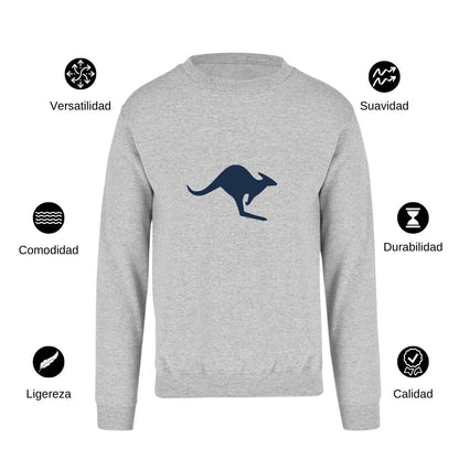 Sudadera Unisex Gris Personalizable Logo
