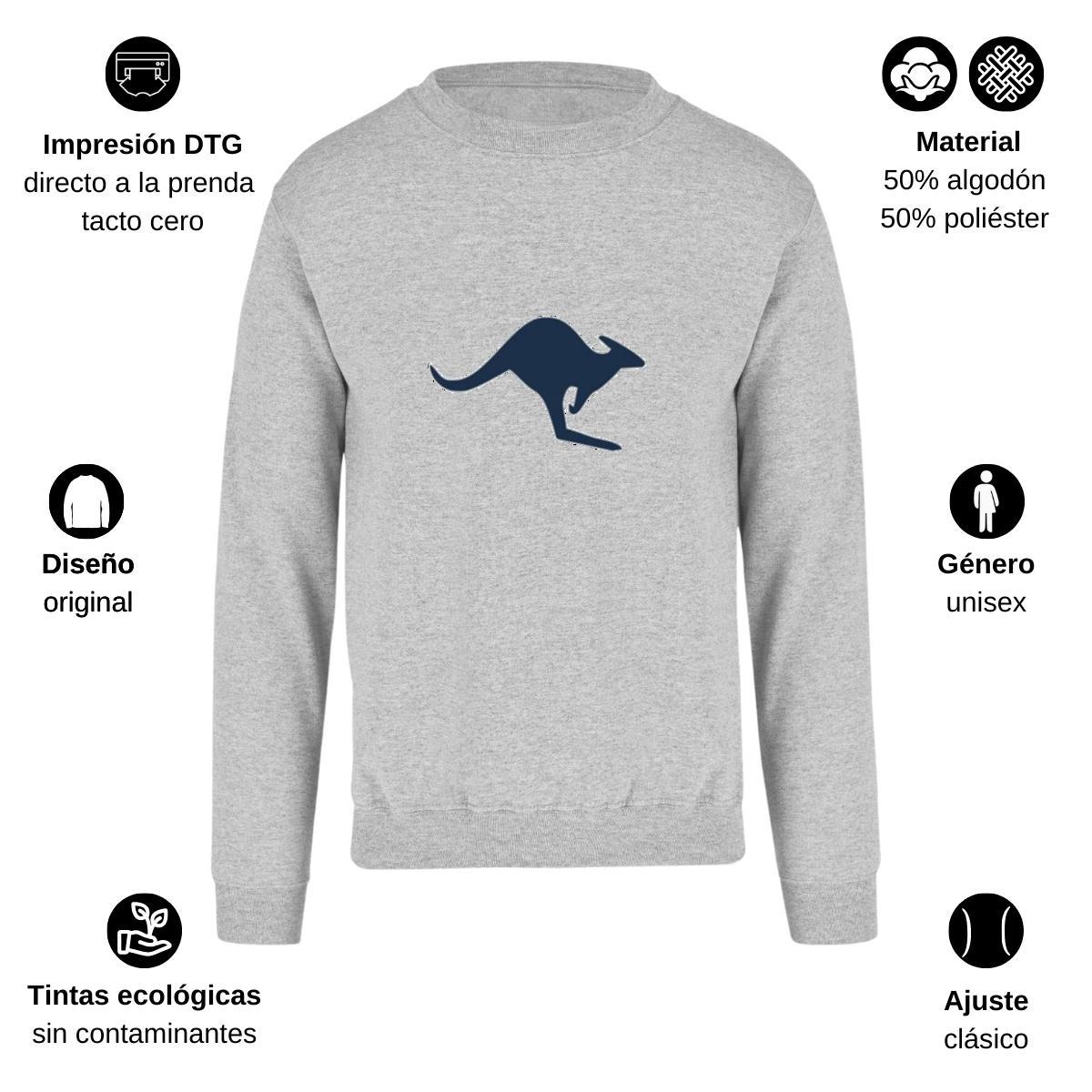 Sudadera Unisex Gris Personalizable Logo