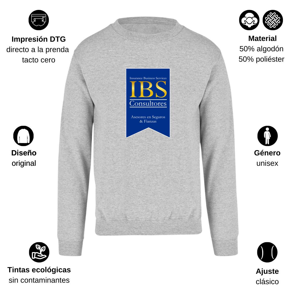 Sudadera Unisex Gris Personalizable Logo