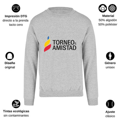 Sudadera Unisex Gris Personalizable Logo