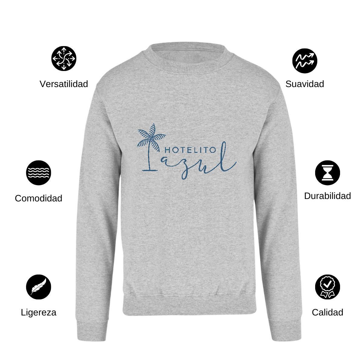 Sudadera Unisex Gris Personalizable Logo