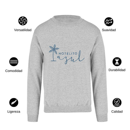 Sudadera Unisex Gris Personalizable Logo