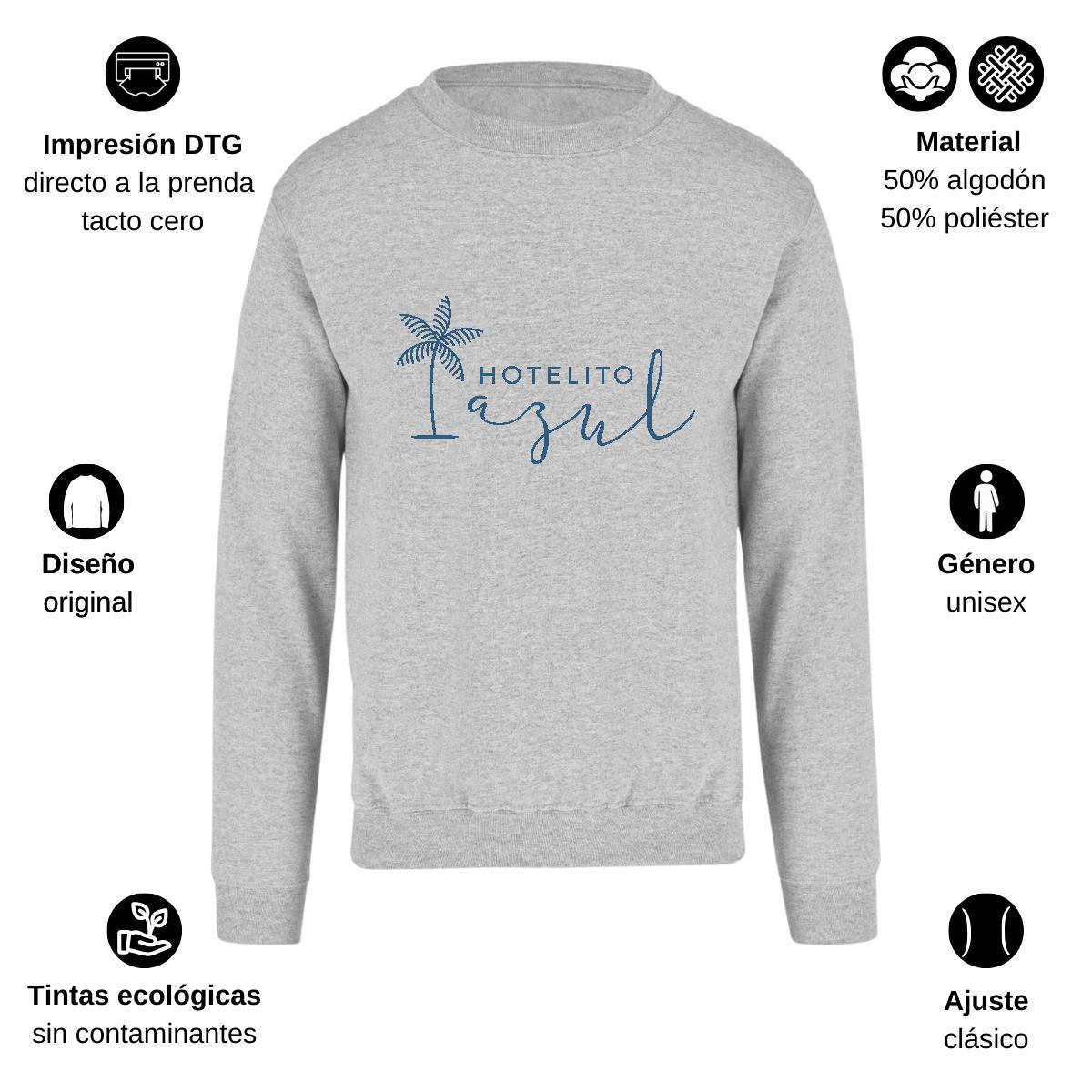 Sudadera Unisex Gris Personalizable Logo