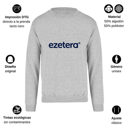 Sudadera Unisex Gris Personalizable Logo