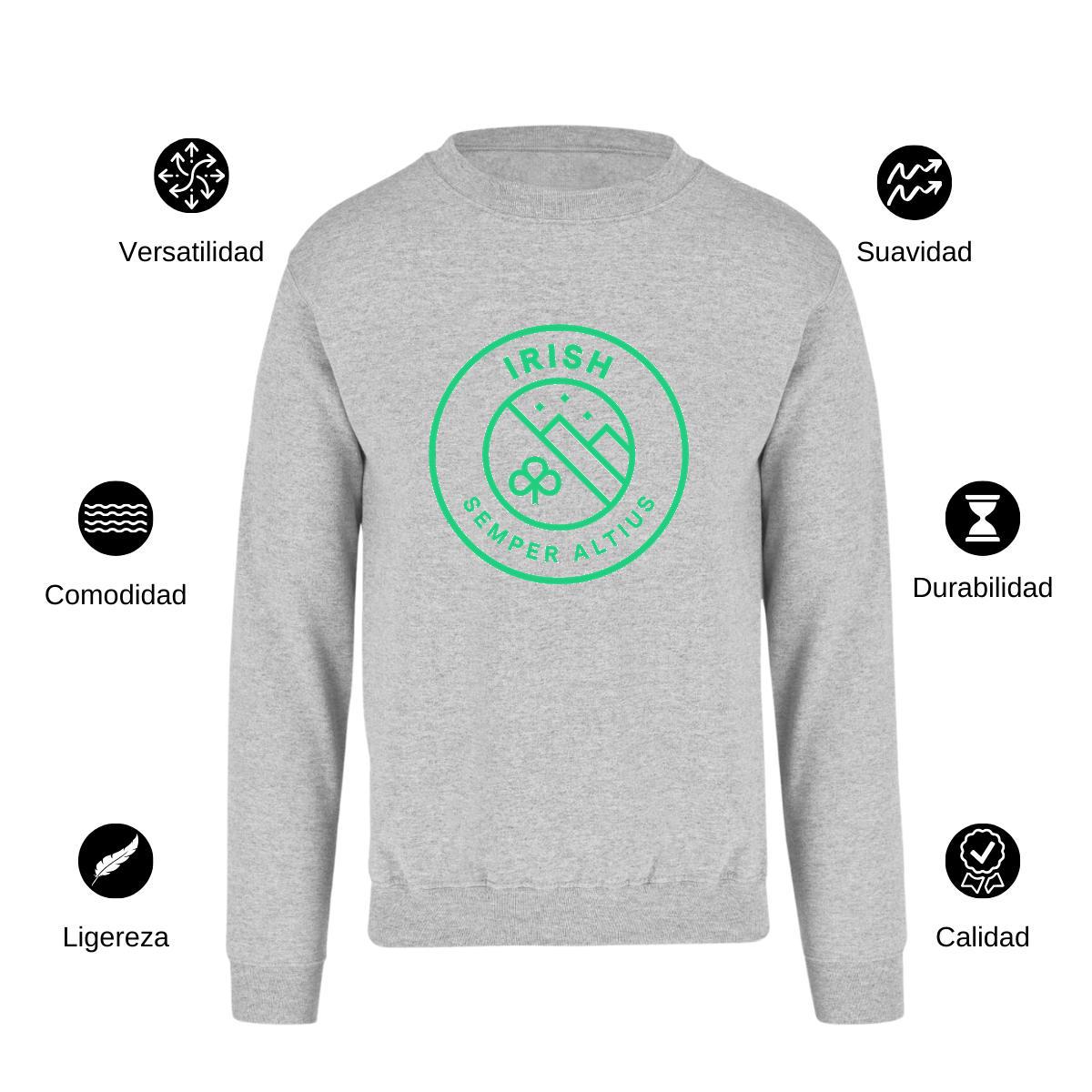 Sudadera Unisex Gris Personalizable Logo