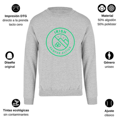 Sudadera Unisex Gris Personalizable Logo