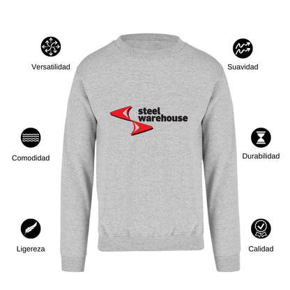Sudadera Unisex Gris Personalizable Logo