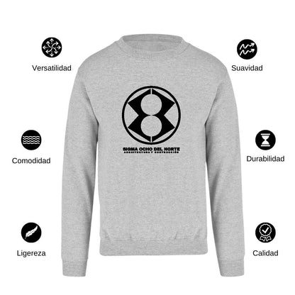 Sudadera Unisex Gris Personalizable Logo