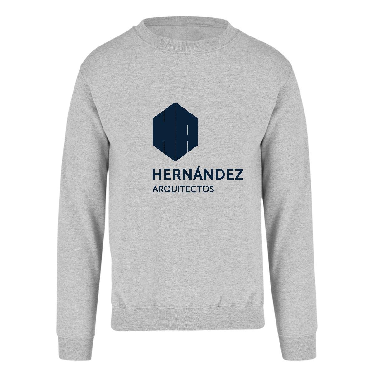 Sudadera Unisex Gris Personalizable Logo