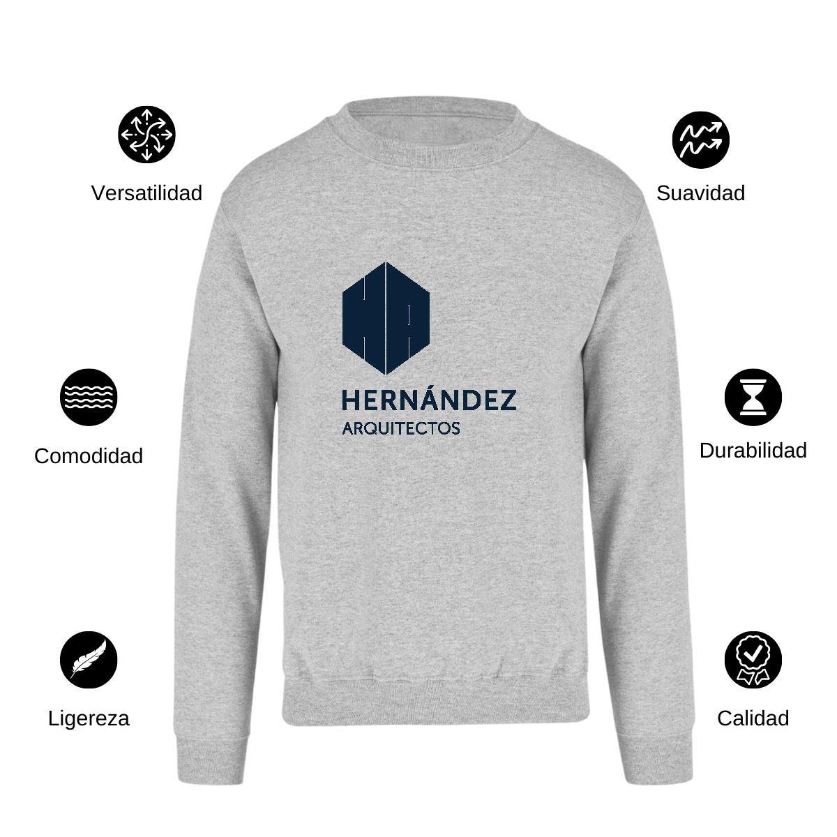 Sudadera Unisex Gris Personalizable Logo