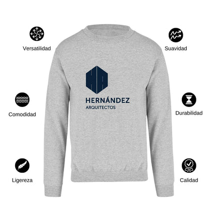 Sudadera Unisex Gris Personalizable Logo
