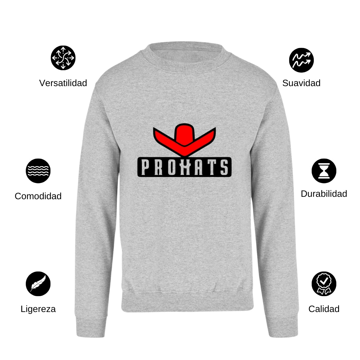 Sudadera Unisex Gris Personalizable Logo