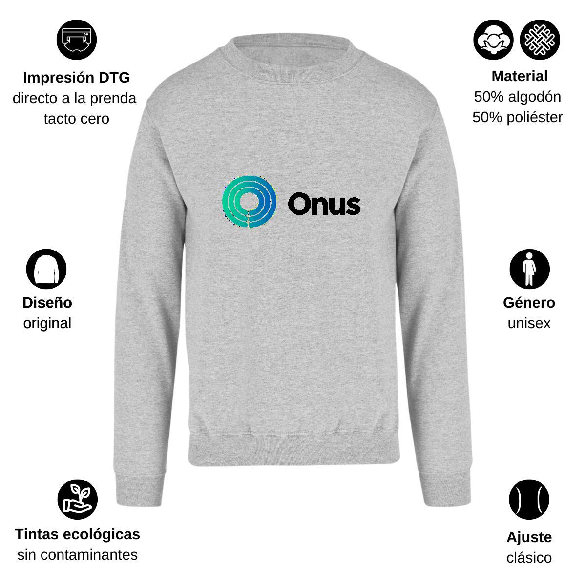 Sudadera Unisex Gris Personalizable Logo